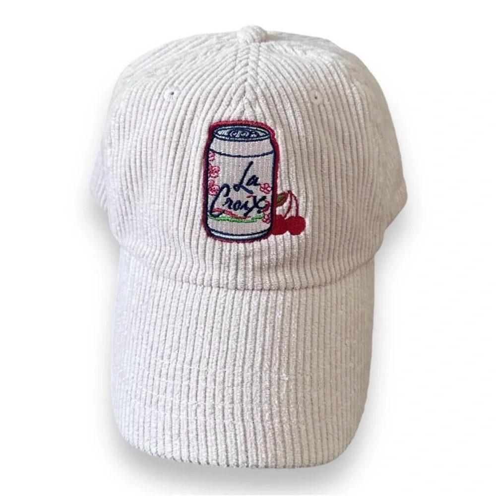 LaCroix Cherry Blossom Dad Hat Pink Corduroy Baseball Cap Adjustable NEW